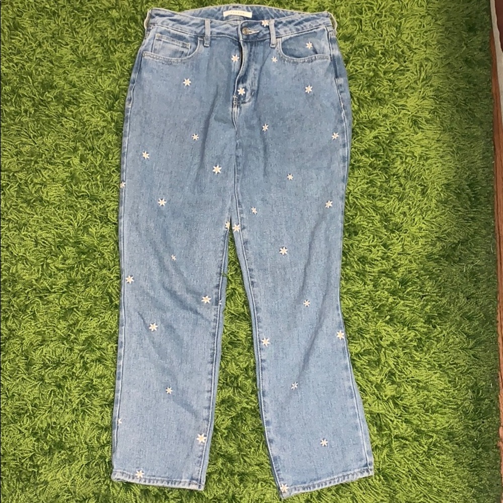 PacSun raining daisy high rise mom jeans